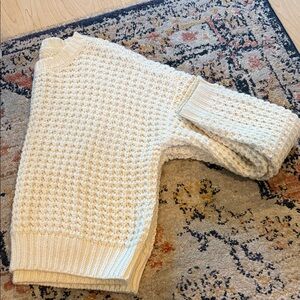 La Hearts Cream Chunky Knit Sweater